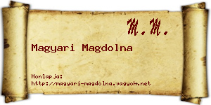 Magyari Magdolna névjegykártya